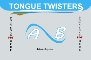 Short tongue twisters starting- A & B | Technology is the option