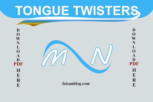 tongue twister starting from m and n