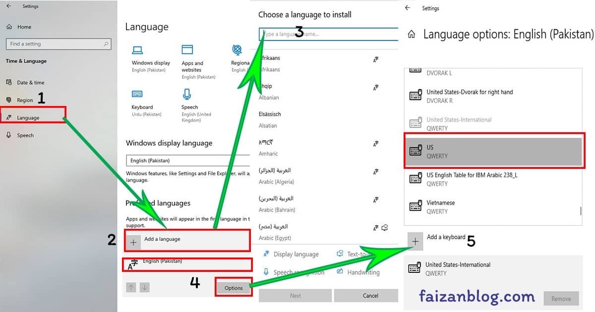 How to Change Keyboard Setting and Keyboard Layout windows 10