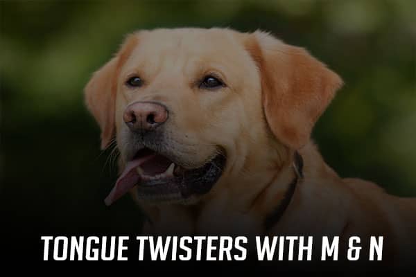 Hard tongue twisters with m and n